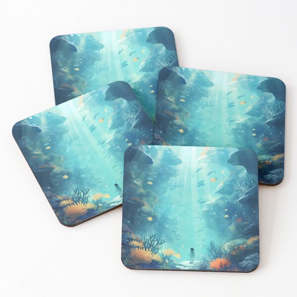 Item preview, Whimsical Underwater World | Watercolor Ocean Art designed and sold by Shirtastically.