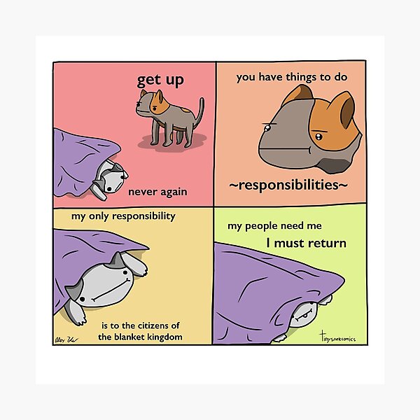 Blanket Kingdom - Tiny Snek Comics Photographic Print