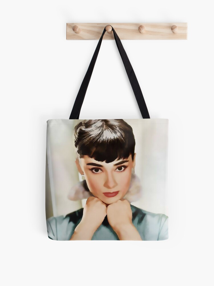 Elegant Audrey Hepburn Celebrity Retro Women Shopper Bags Casual