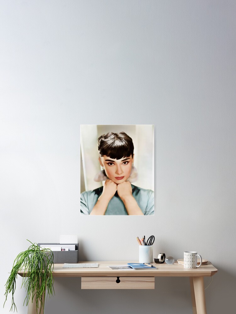 Audrey Hepburn Poster By Marlenewatson Redbubble