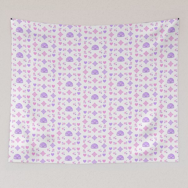 Item preview, Cute purple yurt with ornaments  designed and sold by Artyerke.