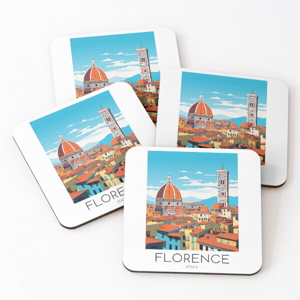 Item preview, A Pop Art Travel Print of Florence - Italy designed and sold by StudioRedKoala.