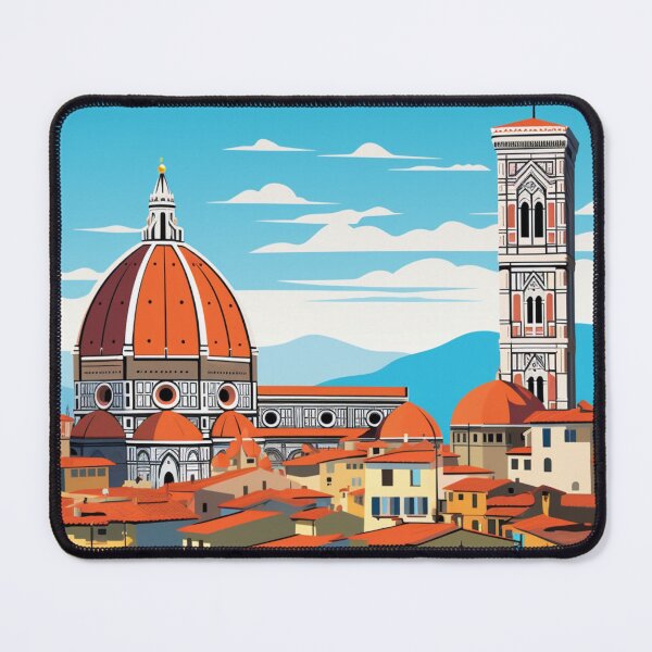 Item preview, A Pop Art Travel Print of Florence - Italy designed and sold by StudioRedKoala.