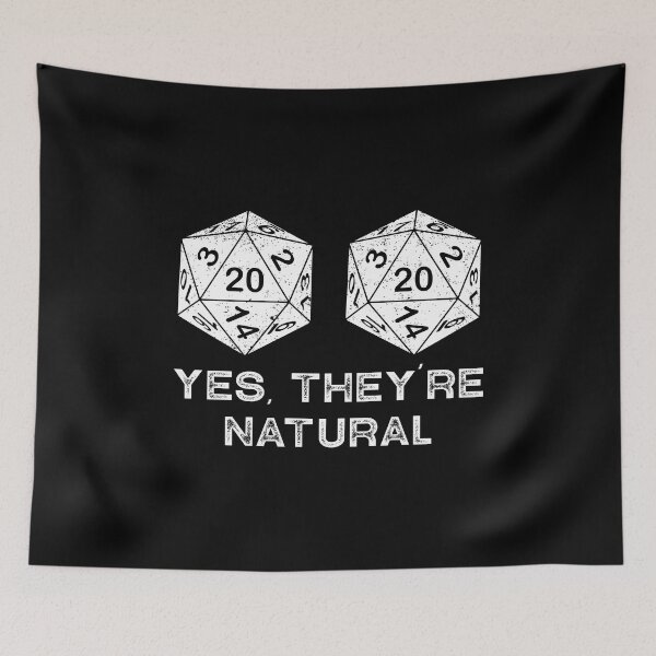 Item preview, Yes They Are Natural d20 dice 20 sided, Role Play Gamer designed and sold by jingdomdesgine.