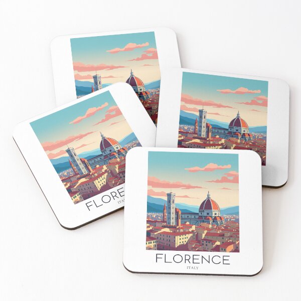 Item preview, A Pop Art Travel Print of Florence - Italy designed and sold by StudioRedKoala.