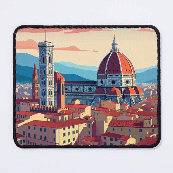 Item preview, A Pop Art Travel Print of Florence - Italy designed and sold by StudioRedKoala.