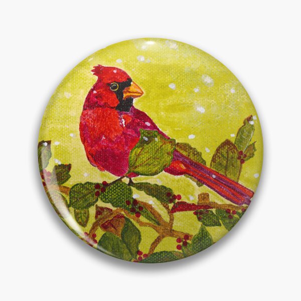 Aperçu de l'œuvre Noël Cardinal Joyeuses Fêtes créée et vendue par GeinaB.