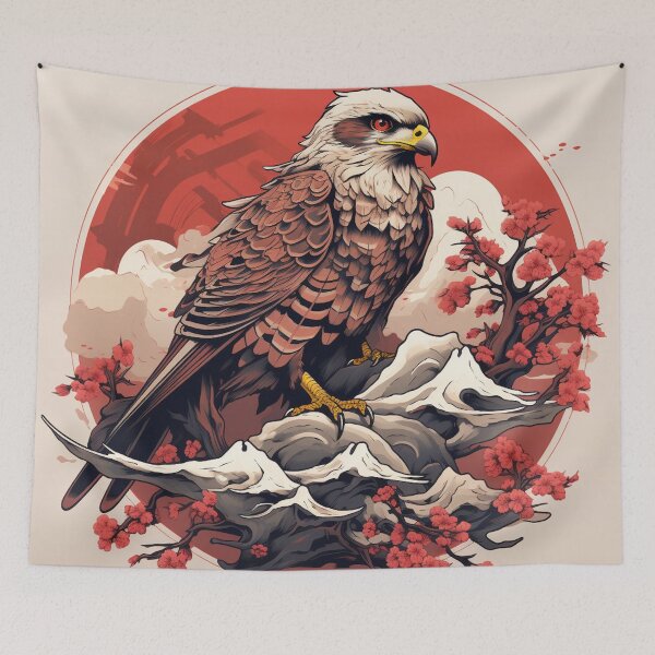 Item preview, Traditional Japanese Falcon Artistry Design designed and sold by pokedez.