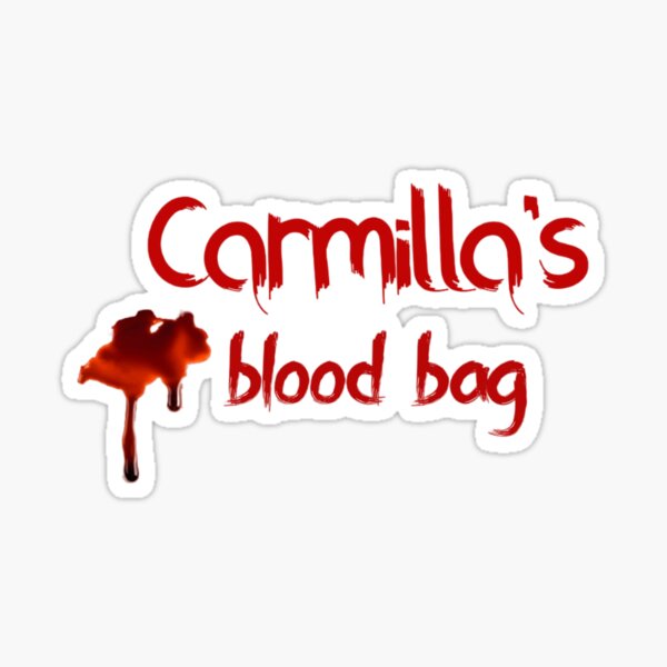 Artikel-Vorschau von Carmillas Blutbeutel tropft, designt und verkauft von Sapphic Talk Store.