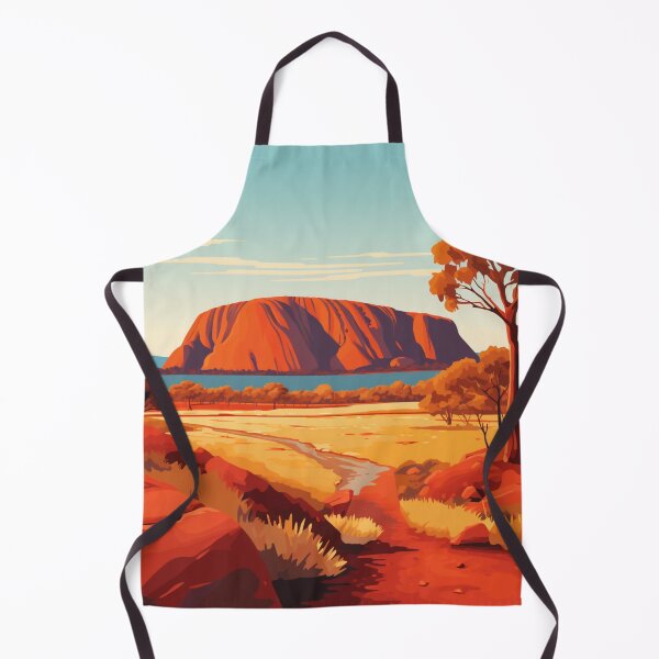 Item preview, A Pop Art Travel Print of Uluru / Ayers Rock - Australia designed and sold by StudioRedKoala.