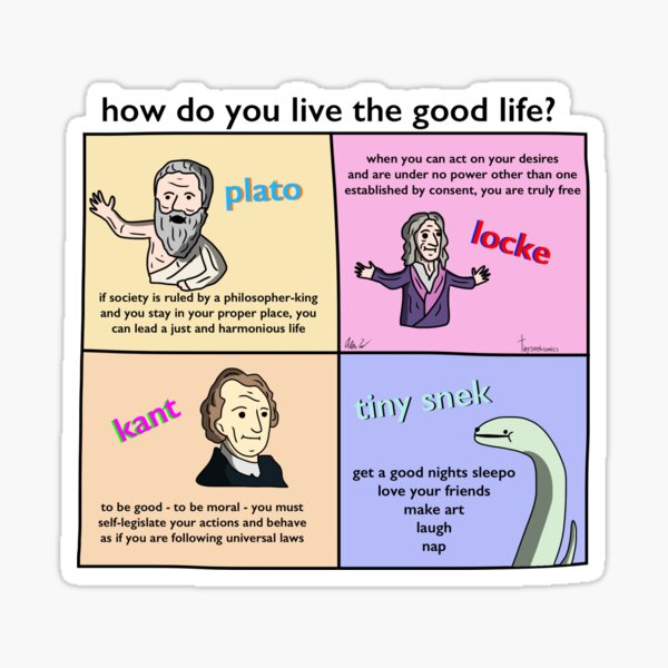 The Good Life - Tiny Snek Comics Sticker