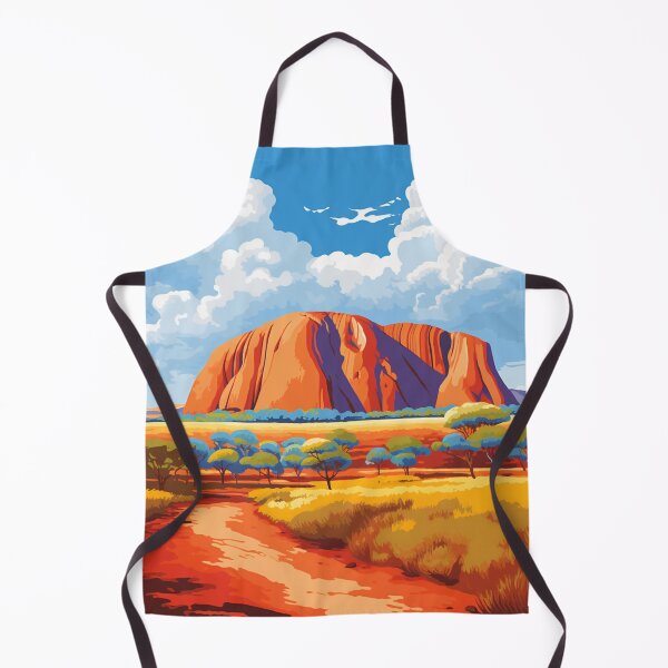 Item preview, A Pop Art Travel Print of Uluru / Ayers Rock - Australia designed and sold by StudioRedKoala.