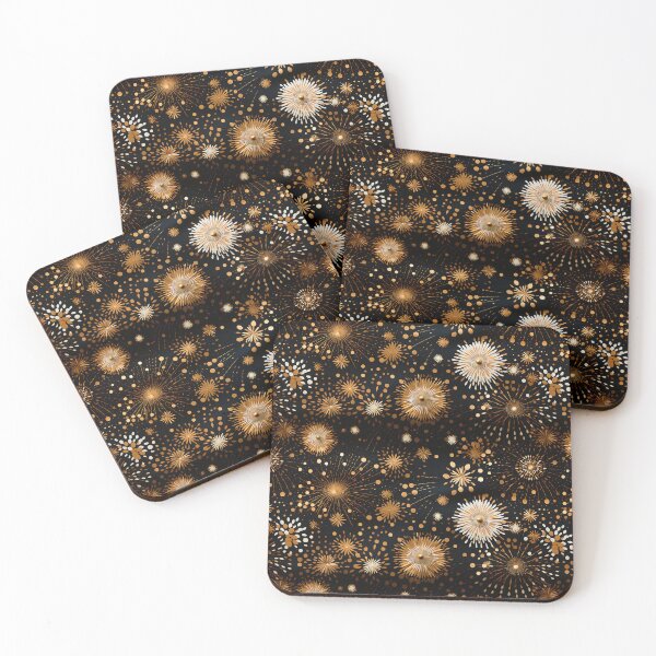 Item preview, Black and Golf Fireworks Celebration designed and sold by NationalVintage.