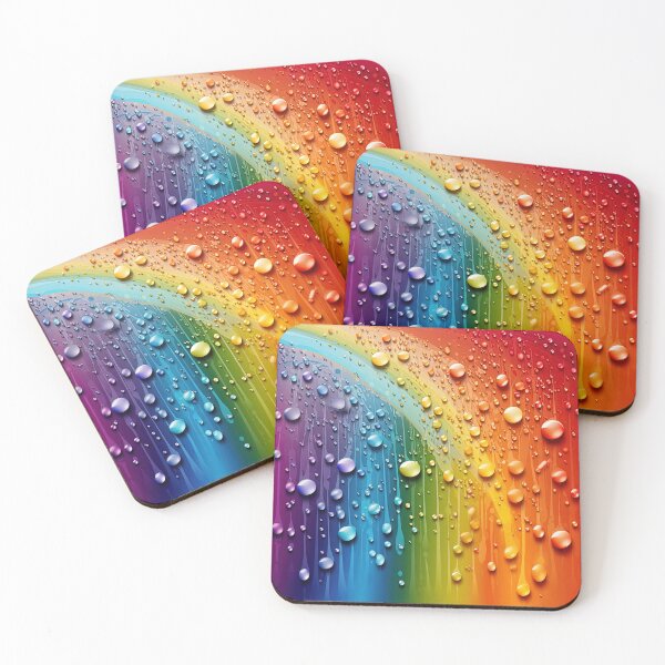 Item preview, Ethereal Nature Display - Rainbow and Dewdrops Art designed and sold by UmutK.