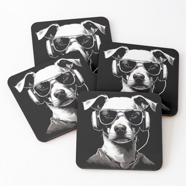Item preview, dog with headphones (1) designed and sold by atzek.