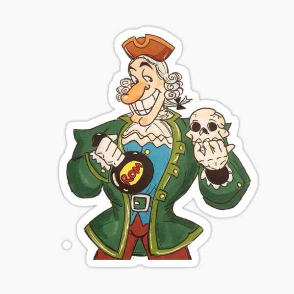 Dr. Livesey Treasure Island 1988 Sticker Sticker for Sale by Frogus