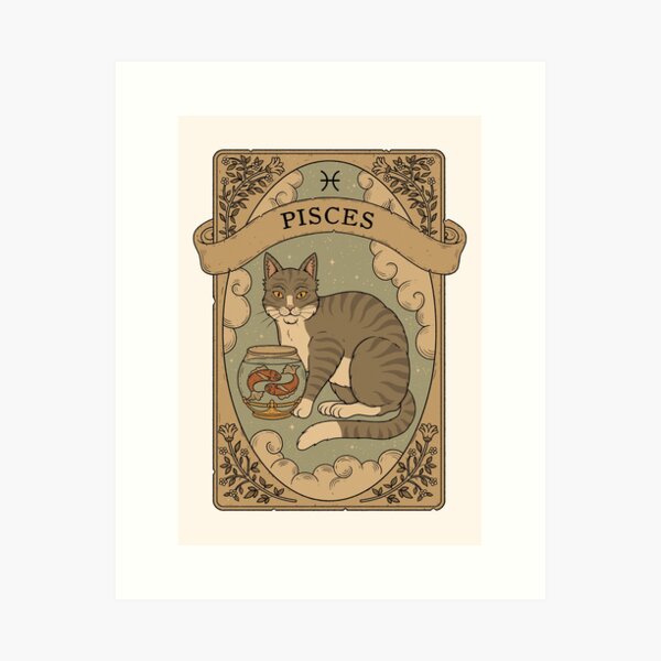 Item preview, Fische – Katzen Astrologie designed and sold by Thiago Corrêa.