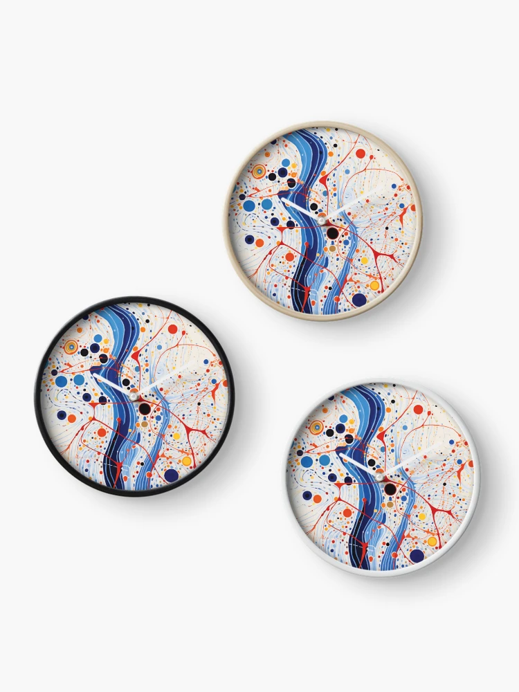 Thumbnail 3 of 4, Clock, Abstract  designed and sold by DGtaLrtcom.