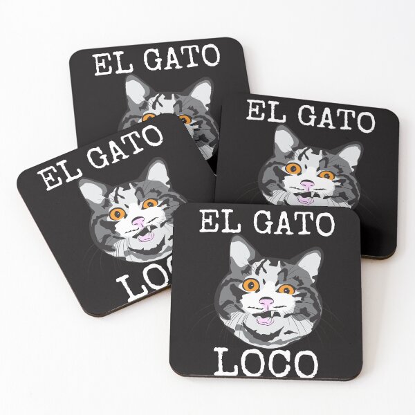 Item preview, Funny El Gato Loco Crazy Kitten Cat Lover Adopt Felines designed and sold by MagicSD Designs.