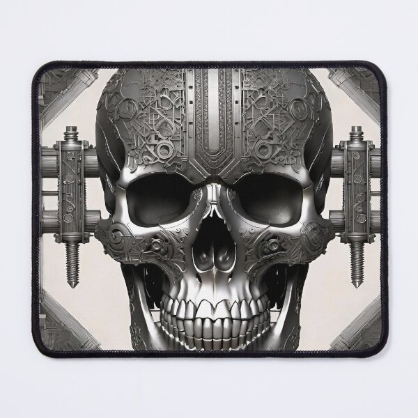 Item preview, Skull & Machine designed and sold by Psy-Dye-AI.