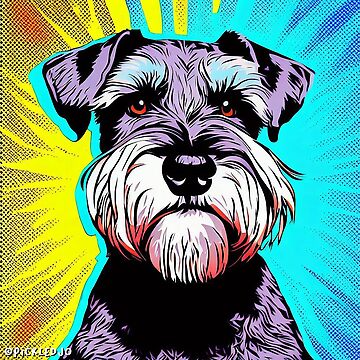 Schnauzer pop fashion art