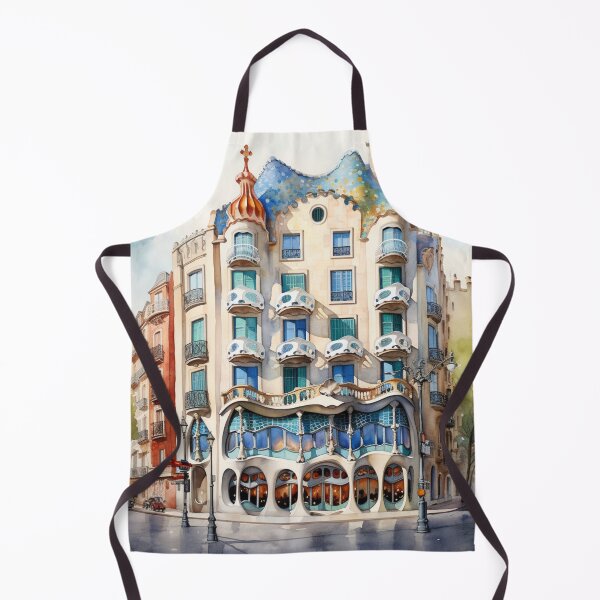 Item preview, A Watercolor Design of the Casa Battlo - Barcelona - Spain designed and sold by Sketch-Shack.