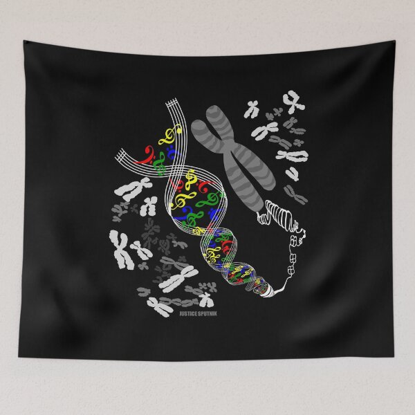 Item preview, Musical notation chromosomes XX designed and sold by Justice Sputnik.
