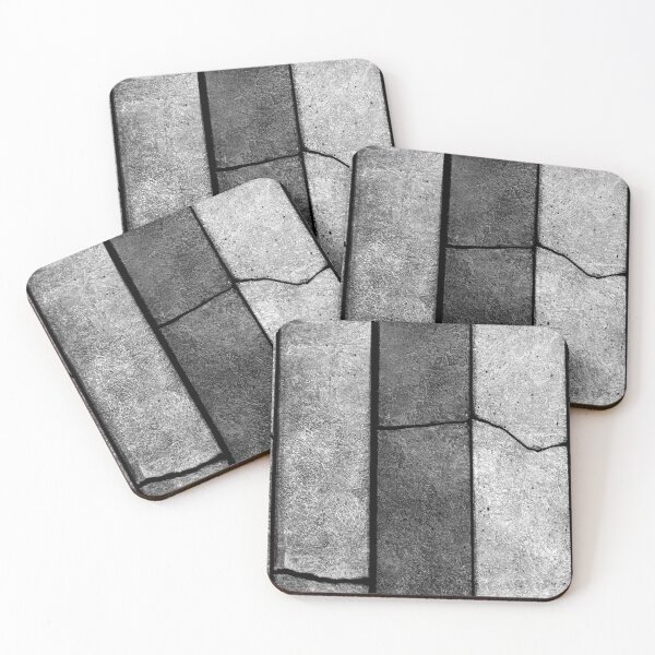 Item preview, Cracked Pastels 1 (Black and White)  - Abstract Wall Art  designed and sold by ArtRamenUSA.