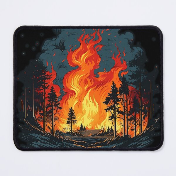 Item preview, Burning Forest Global Warming designed and sold by Lajon97.