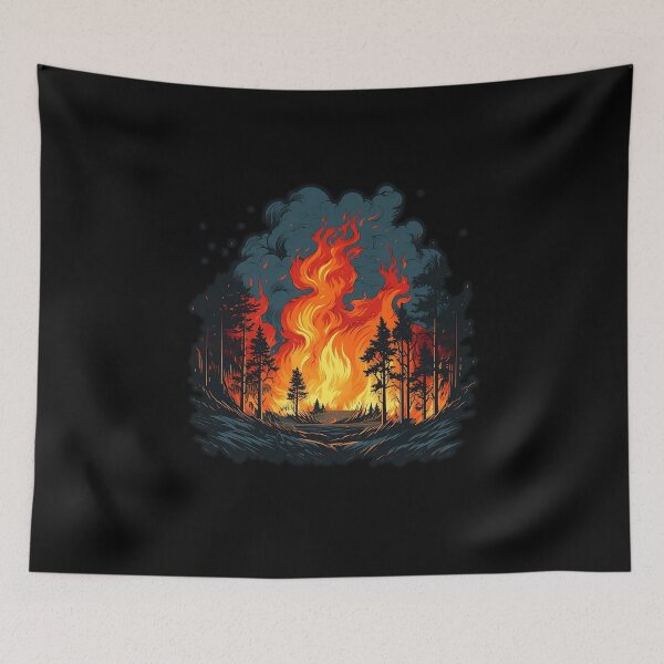Item preview, Burning Forest Global Warming designed and sold by Lajon97.