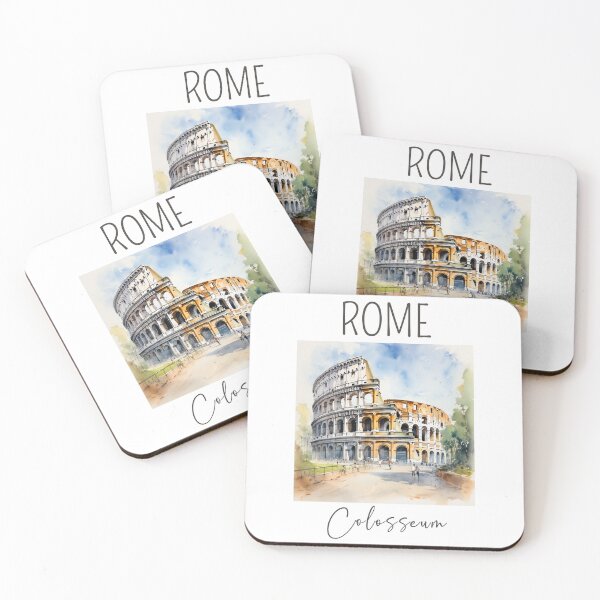 Item preview, A Watercolor Design of the Colosseum - Rome - Italy designed and sold by Sketch-Shack.