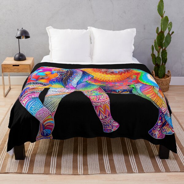 Item preview, Vibrant Color Hand Drawn Elephant Illustration Artwork designed and sold by deepakrode7.
