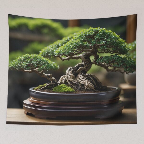 Item preview, Elegance in Miniature: Photorealistic Bonsai Close-Up #3 designed and sold by Electric-Easel.