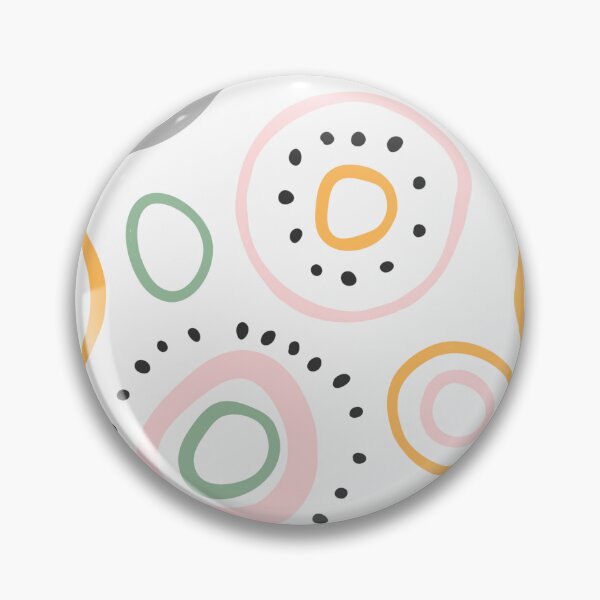 Aperçu de l'œuvre Cercles et points, fond blanc estampé créée et vendue par Raandy.