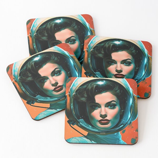 Item preview, Lady Astronaut Vintage Pop Art Style designed and sold by Nicholas Panek.