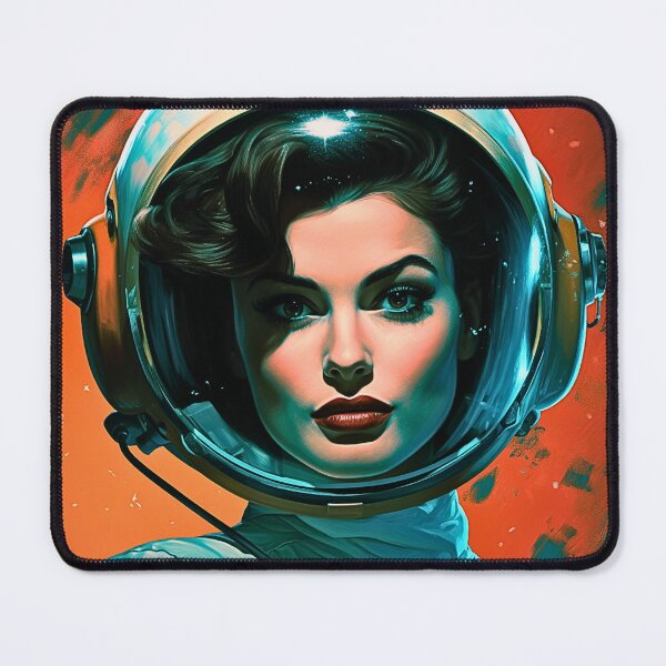 Item preview, Lady Astronaut Vintage Pop Art Style designed and sold by Nicholas Panek.