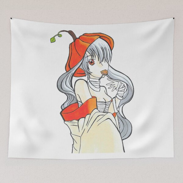 Item preview, Woman in pumpkin mummy disguise designed and sold by Anmioma.