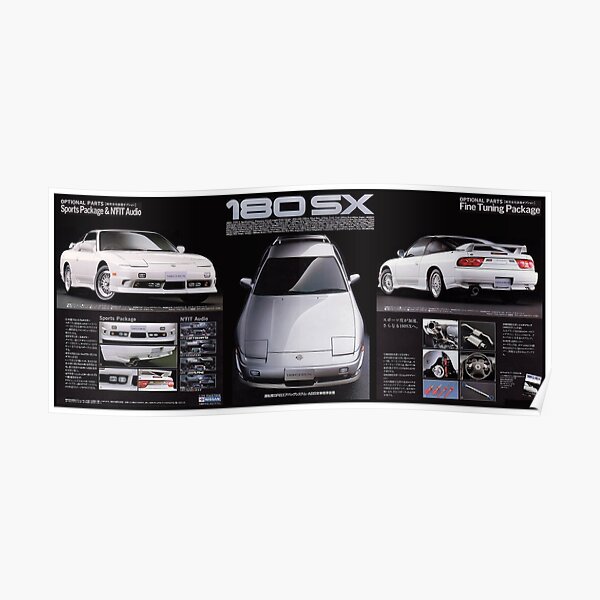 JAPAN NISSAN 180SX TYPE-X CATALOG BROCHURE POSTER LARGE VERSION Poster