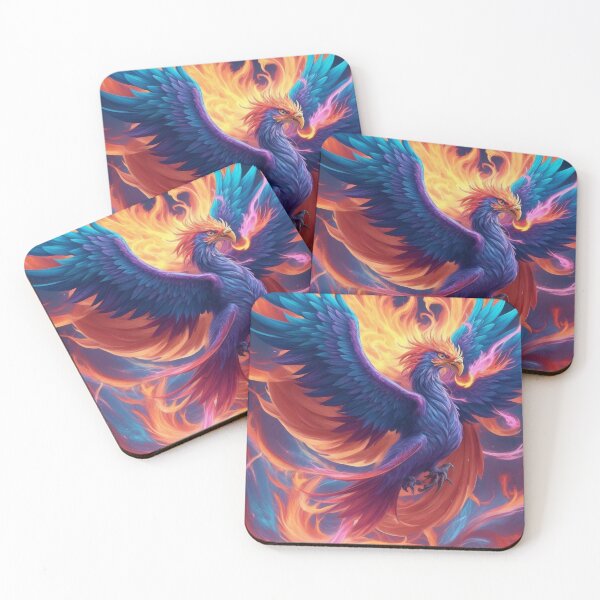 Item preview,  "Anime Phoenix Ignition: Electrifying Colors and Floral Fury" T- shirt designs  designed and sold by AyushAIImage01.