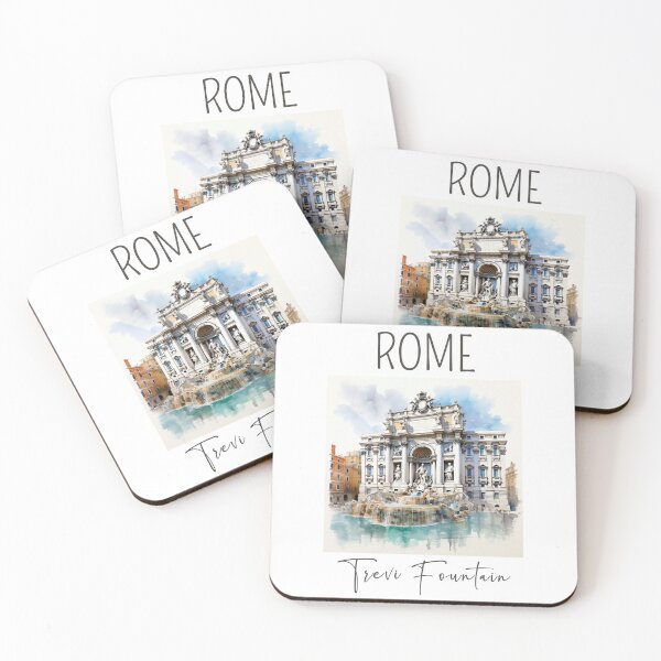 Item preview, A Watercolor Design of the Trevi Fountain - Rome - Italy designed and sold by Sketch-Shack.