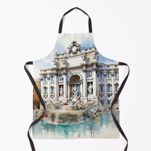 Item preview, A Watercolor Design of the Trevi Fountain - Rome - Italy designed and sold by Sketch-Shack.