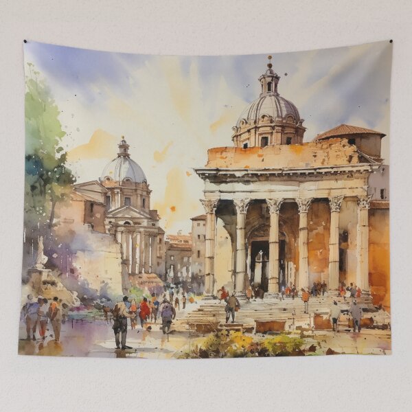 Item preview, A Watercolor Design of the Roman Forum - Rome - Italy designed and sold by Sketch-Shack.