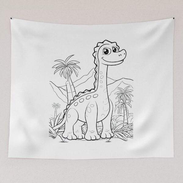 Item preview, Colour Your Own Cute Dinosaur designed and sold by Graphics By Craig.