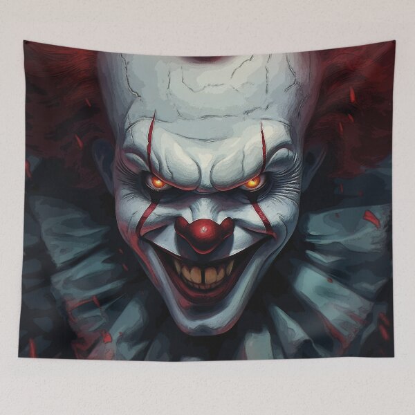 Item preview, An evil clown with a white face. designed and sold by Dream-Way.