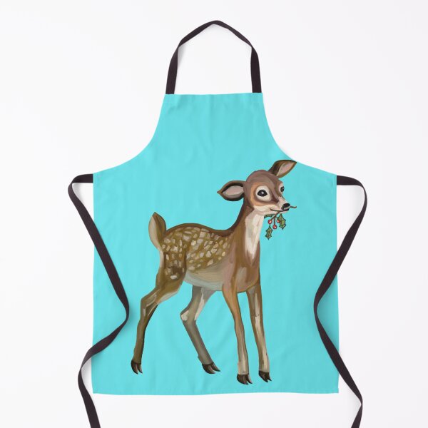 Item preview, Spotted Christmas Fawn with Holly designed and sold by Deborah Camp.