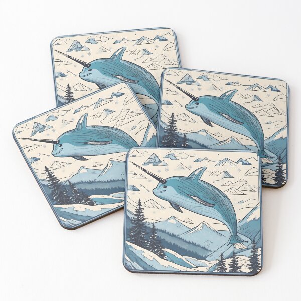 Item preview, Skiing Narwhal designed and sold by AbsoluteA.
