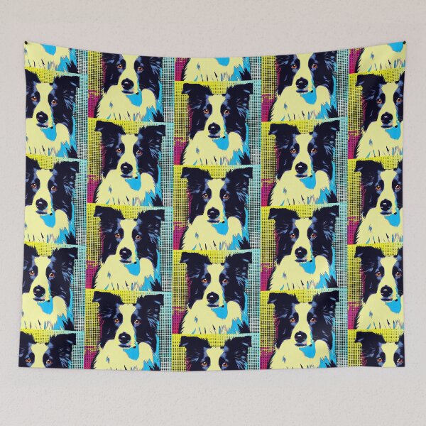 Item preview, Border Collie Pop Art designed and sold by FunnehGacha.
