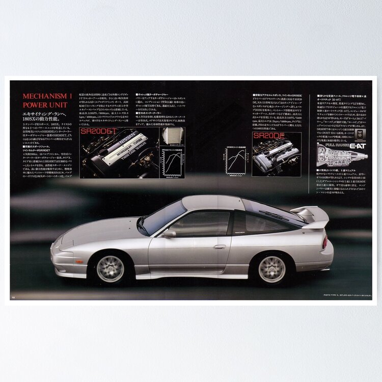 JAPAN NISSAN 180SX TYPE-X CATALOG SPECS