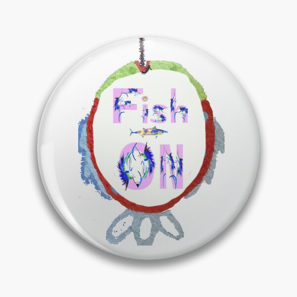 Item preview, Fish On Again white background designed and sold by Tom Sachse.