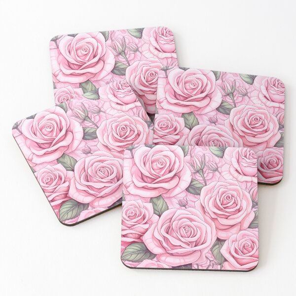 Item preview, Vintage pink roses designed and sold by Design for all.